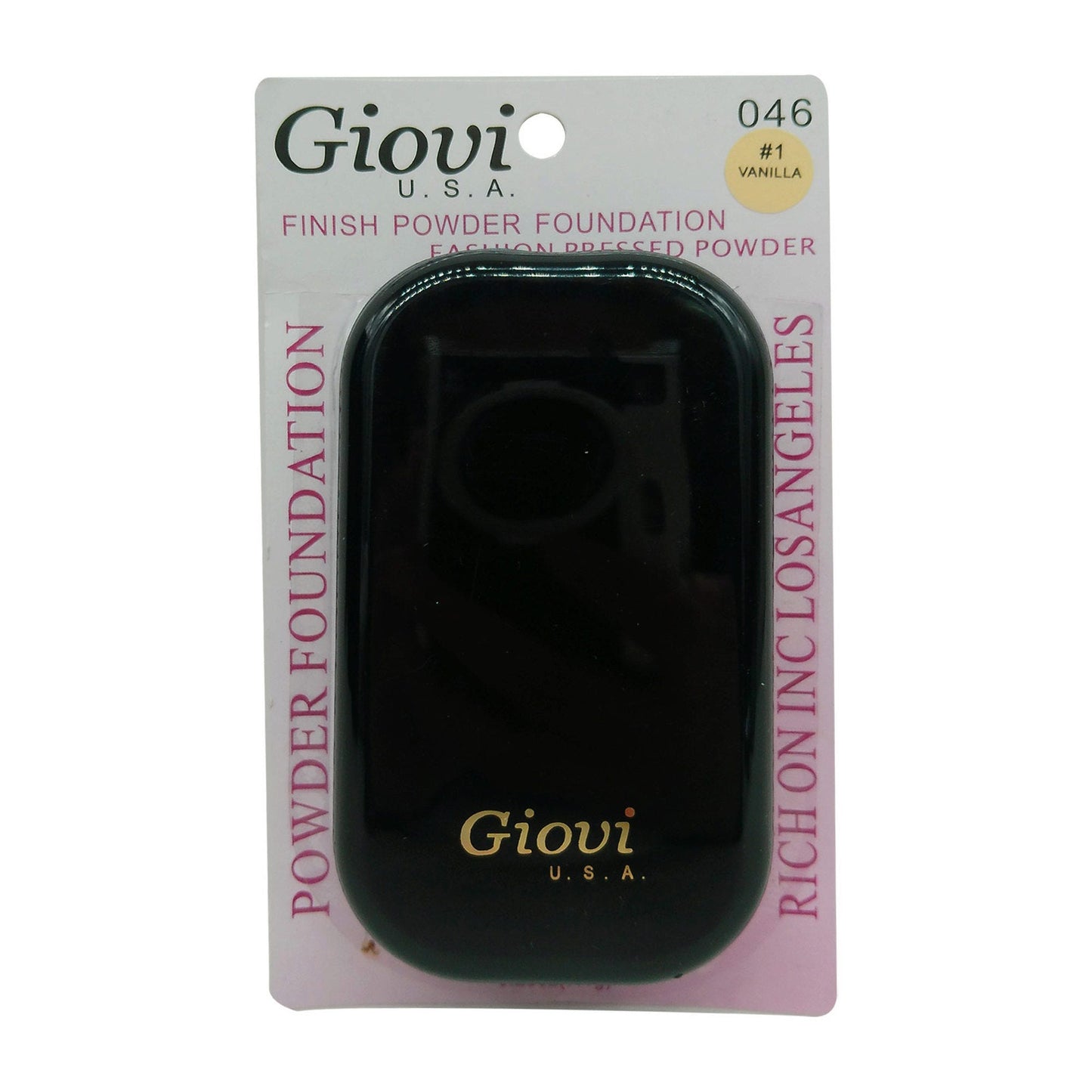 giovi usa finishing pressed powder in mirrored compact in assorted shades -- 48 per box