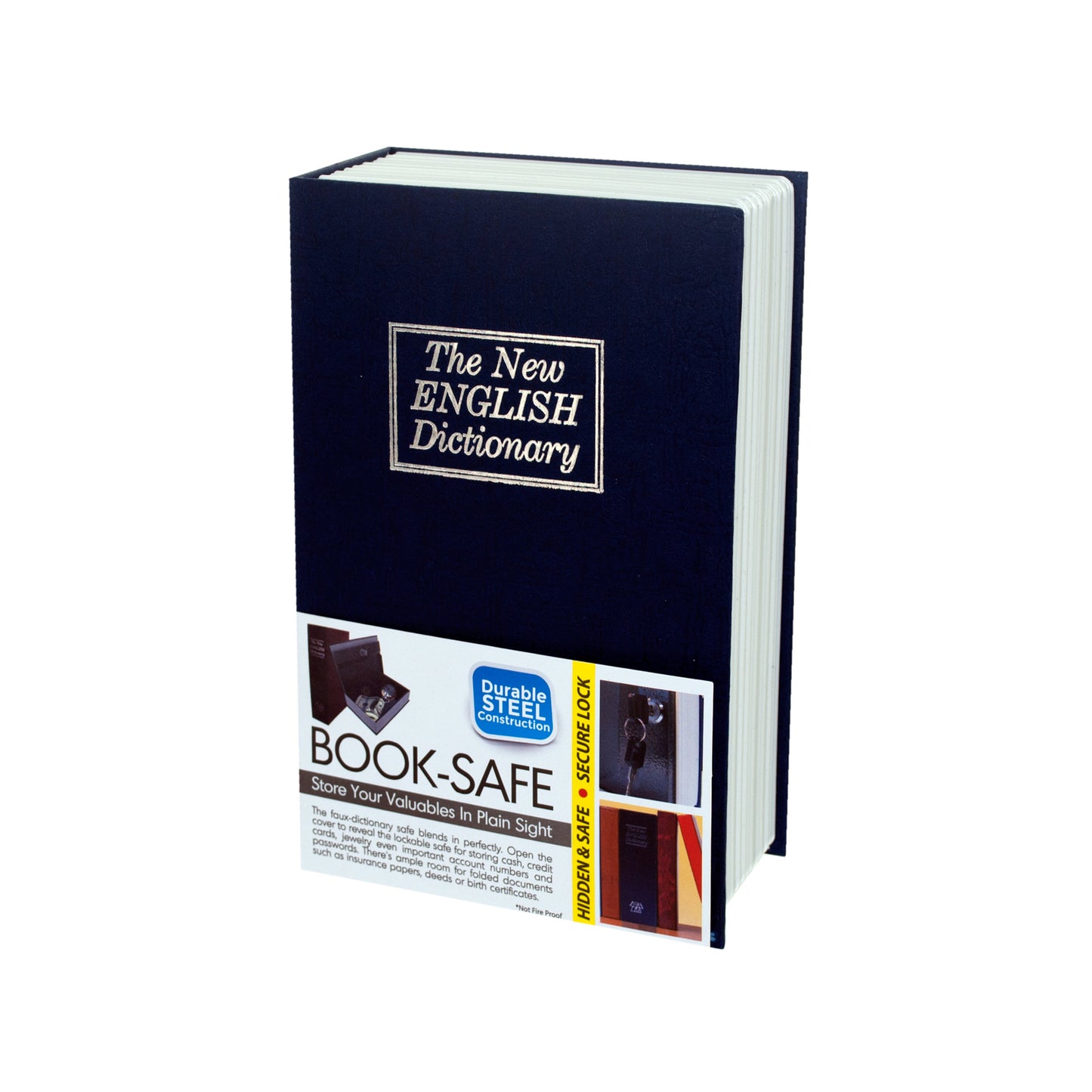 hidden dictionary book safe - secure valuables -- 4 per box
