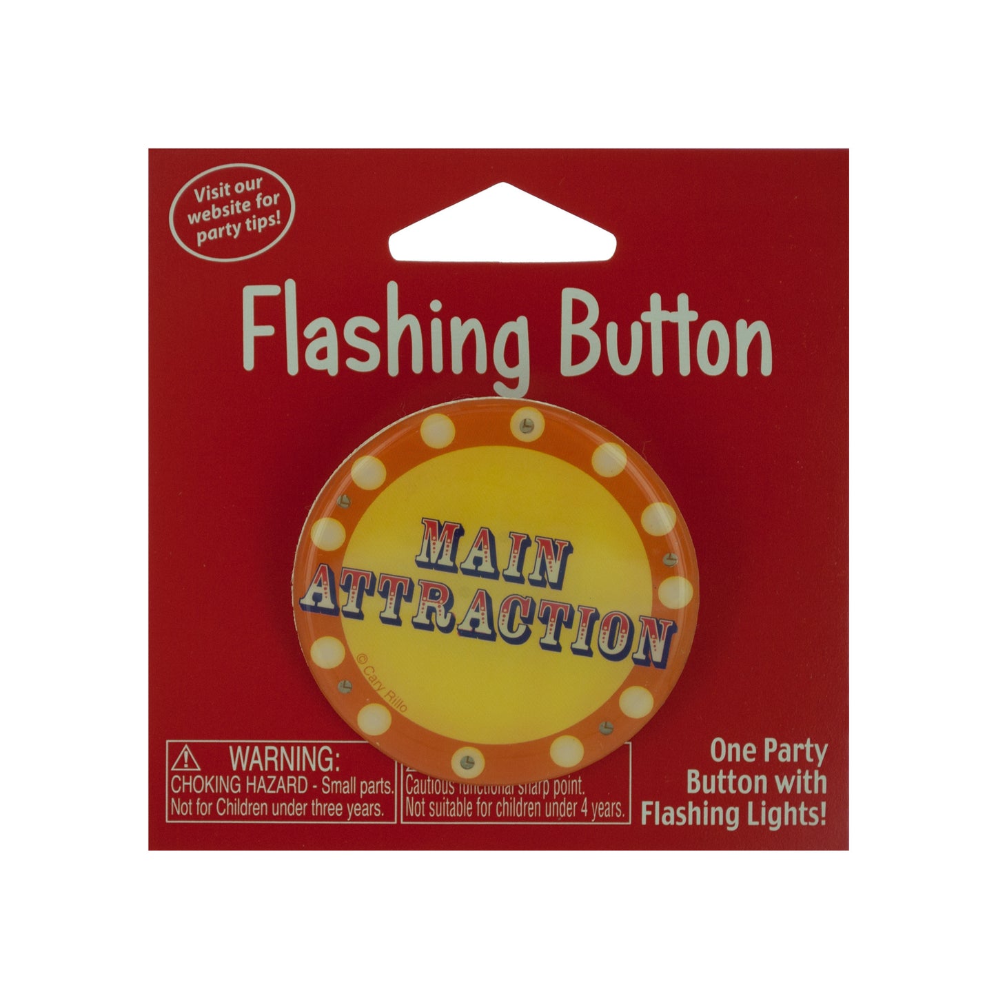 the main attraction flashing button -- 100 per box