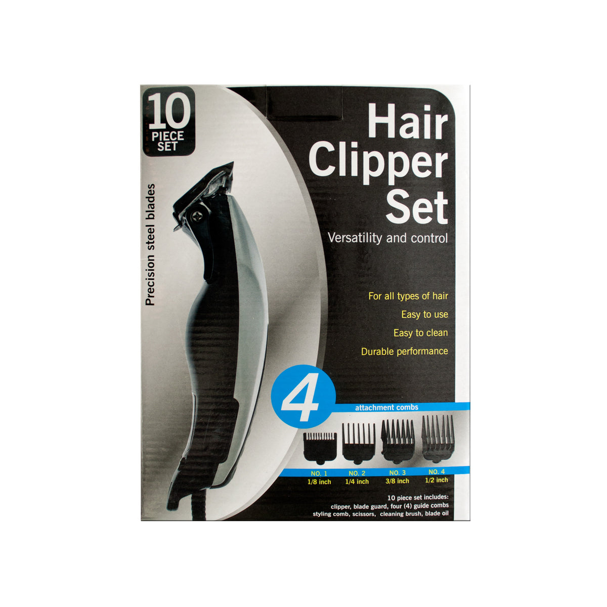 professional hair clipper set - steel blades -- 3 per box