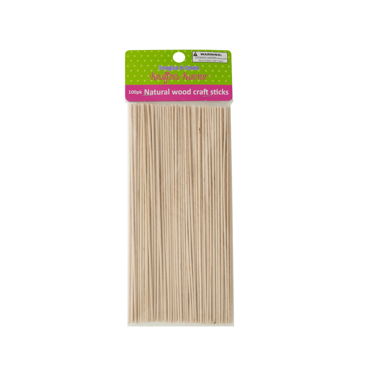 natural wood craft sticks - creative crafting projects -- 38 per box