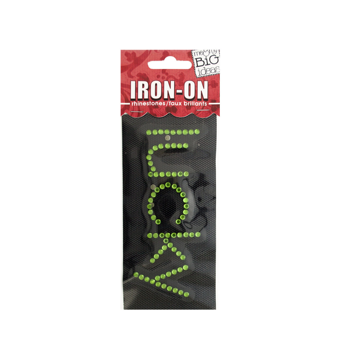 lucky rhinestone iron-on transfer -- 100 per box
