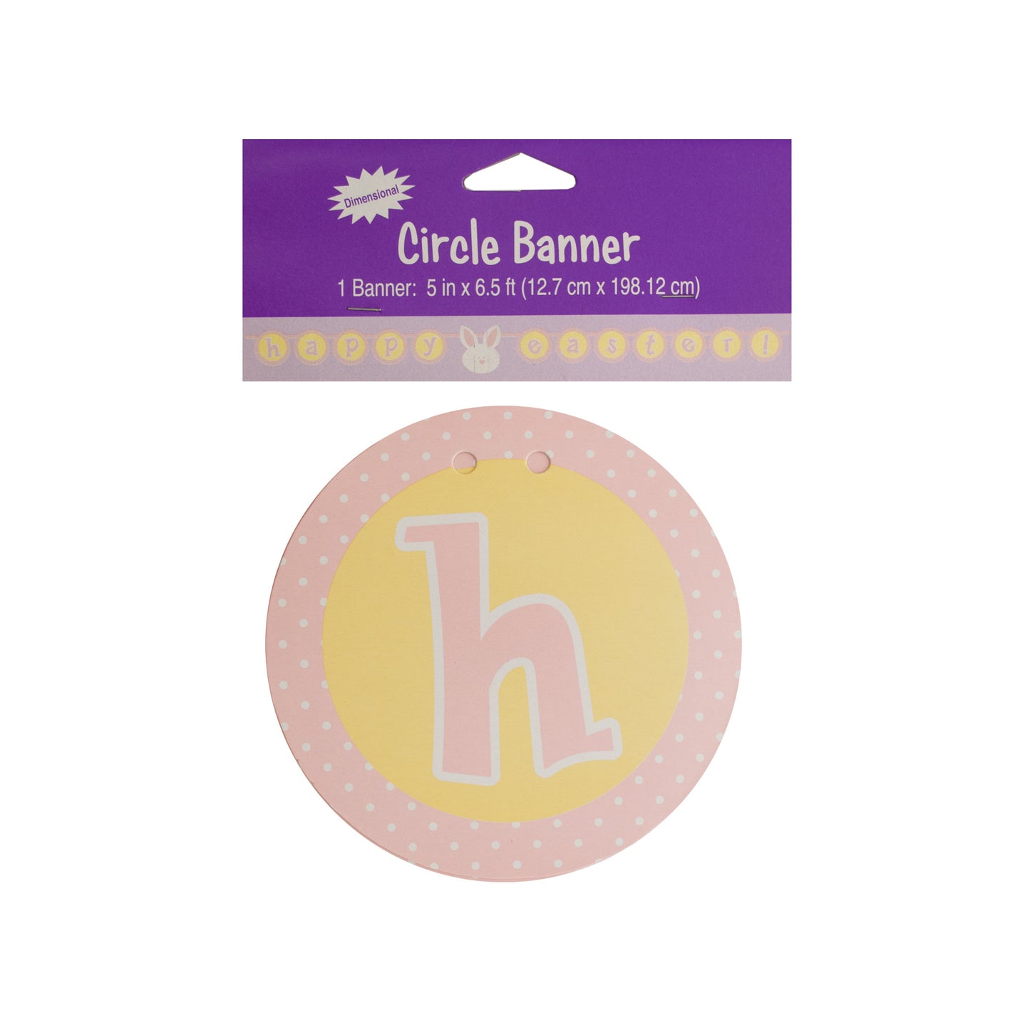 happy easter circle banner - - -- 36 per case