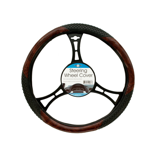 two-tone steering wheel covers - textured -- 8 per box