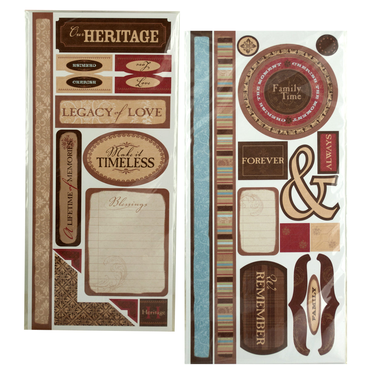 heritage cardstock die-cuts - scrapbooking -- 86 per box