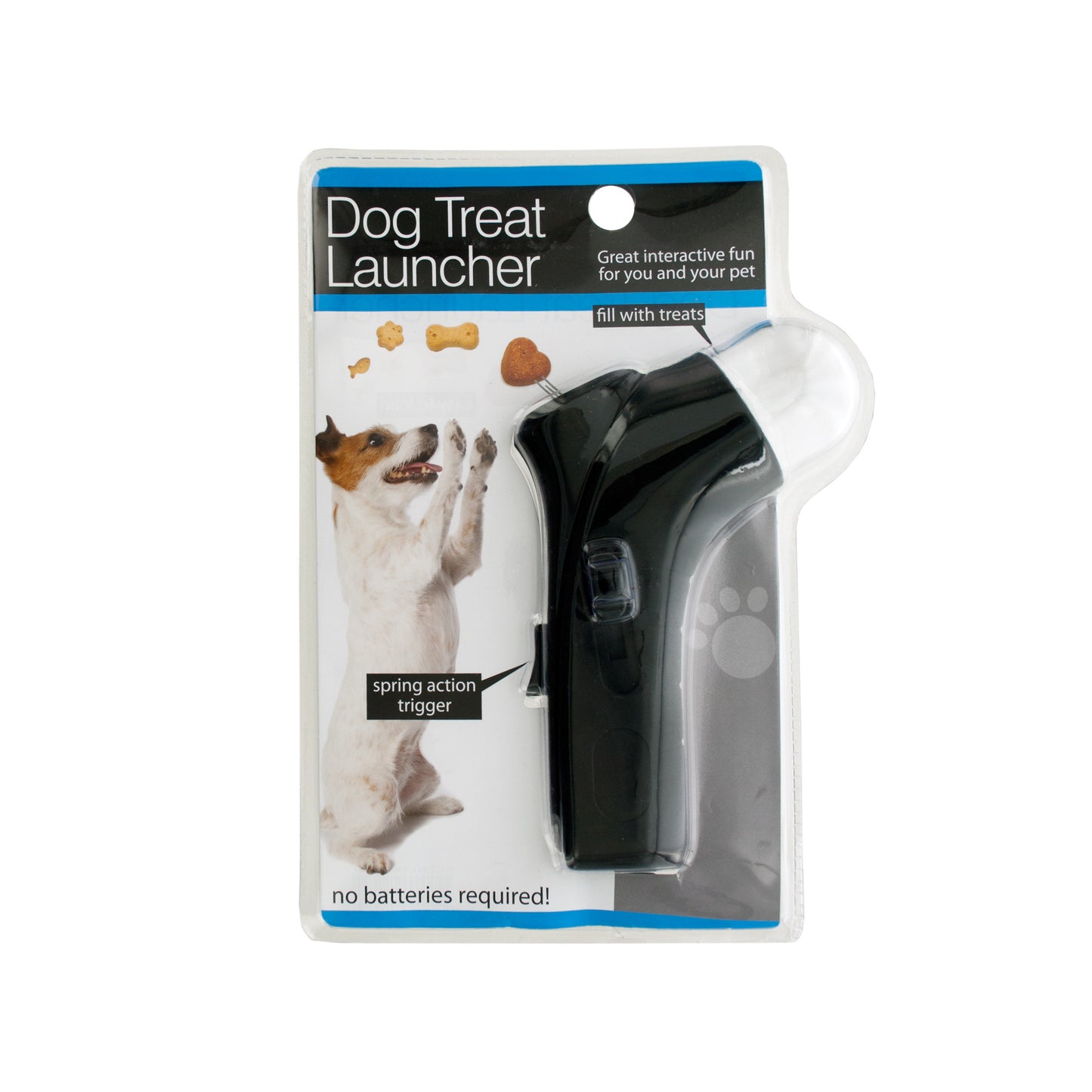 dog treat launcher with spring action trigger -- 6 per box