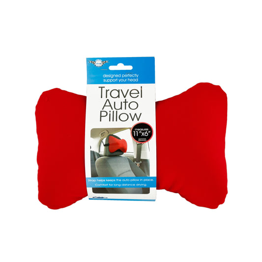 travel auto pillow with adjustable strap -- 13 per box