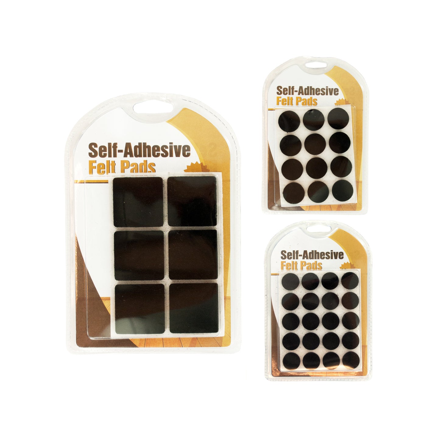 self-adhesive felt floor protector pads - -- 33 per box