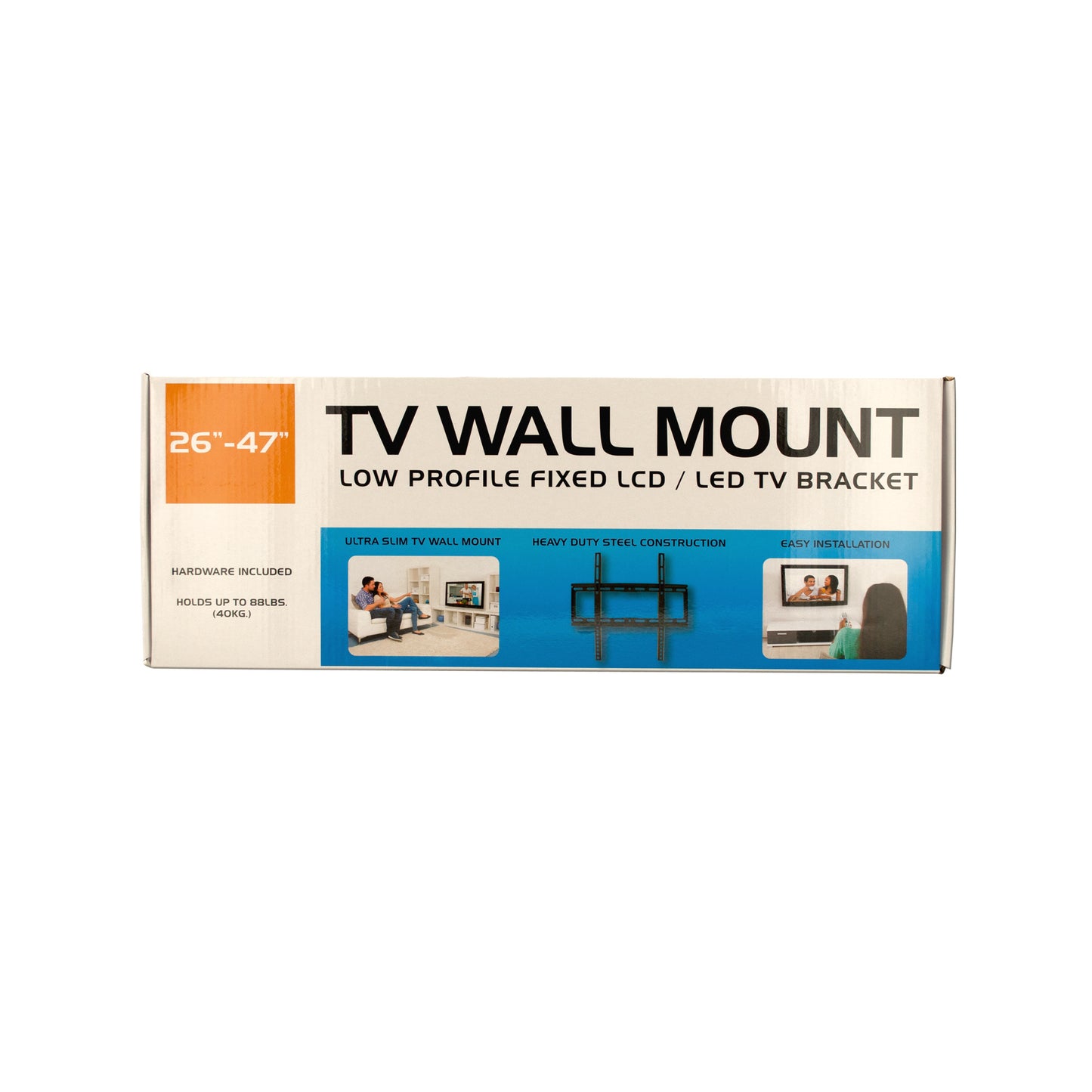 medium low profile tv wall mount - 110 lbs max -- 3 per box