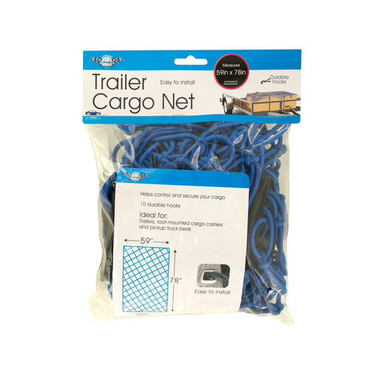 trailer cargo nets with hooks -- 4 per box