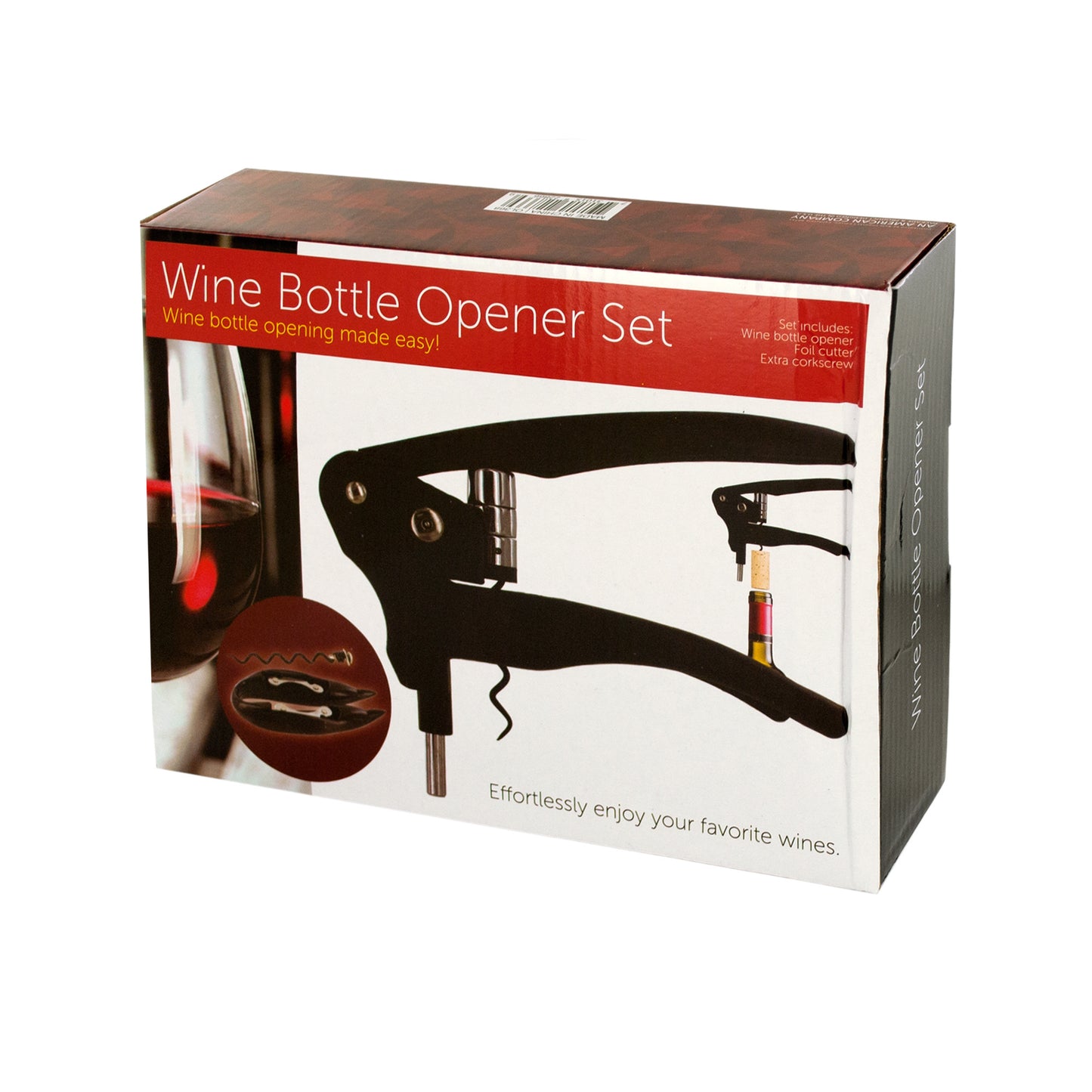 wine bottle opener set -- 2 per box