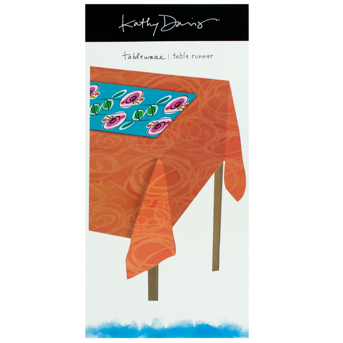 artistic blooms party table runner - -- 86 per box