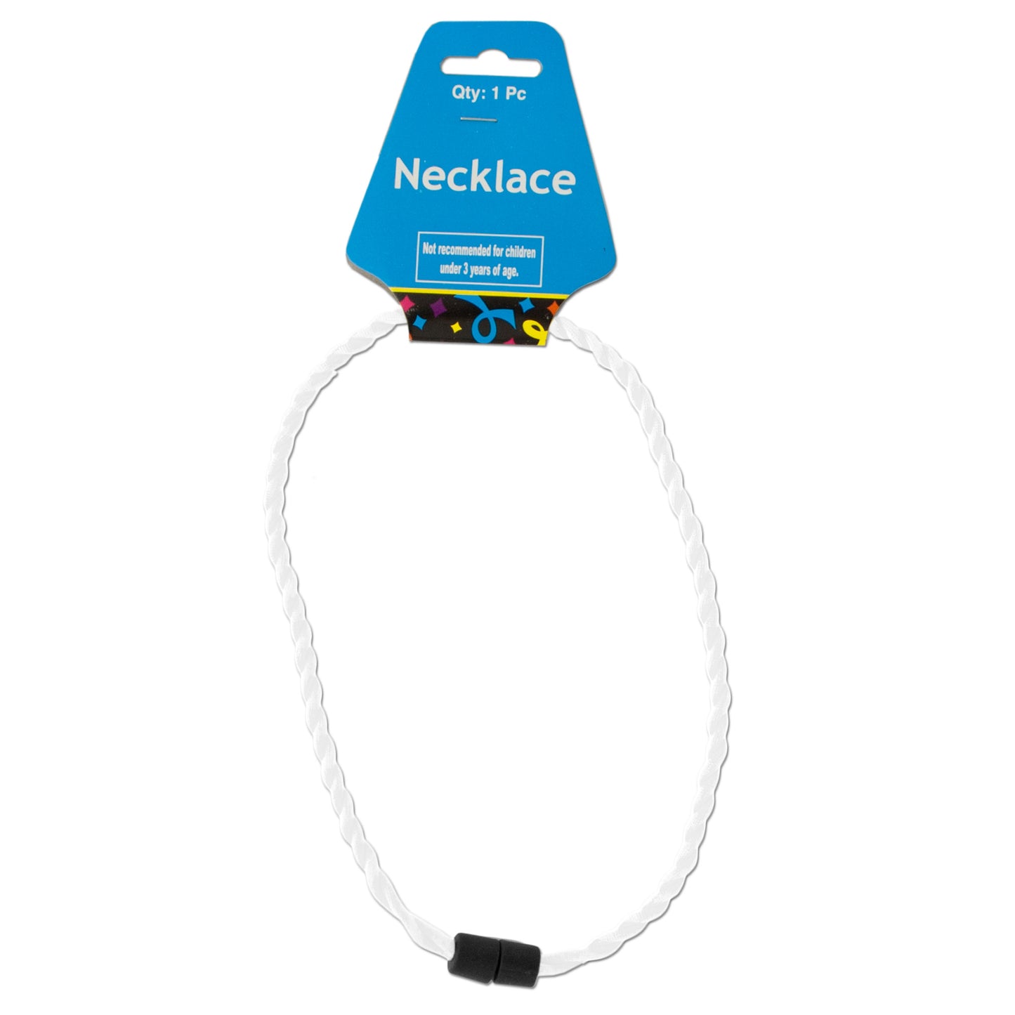 white twist sport necklace - bulk -- 125 per box