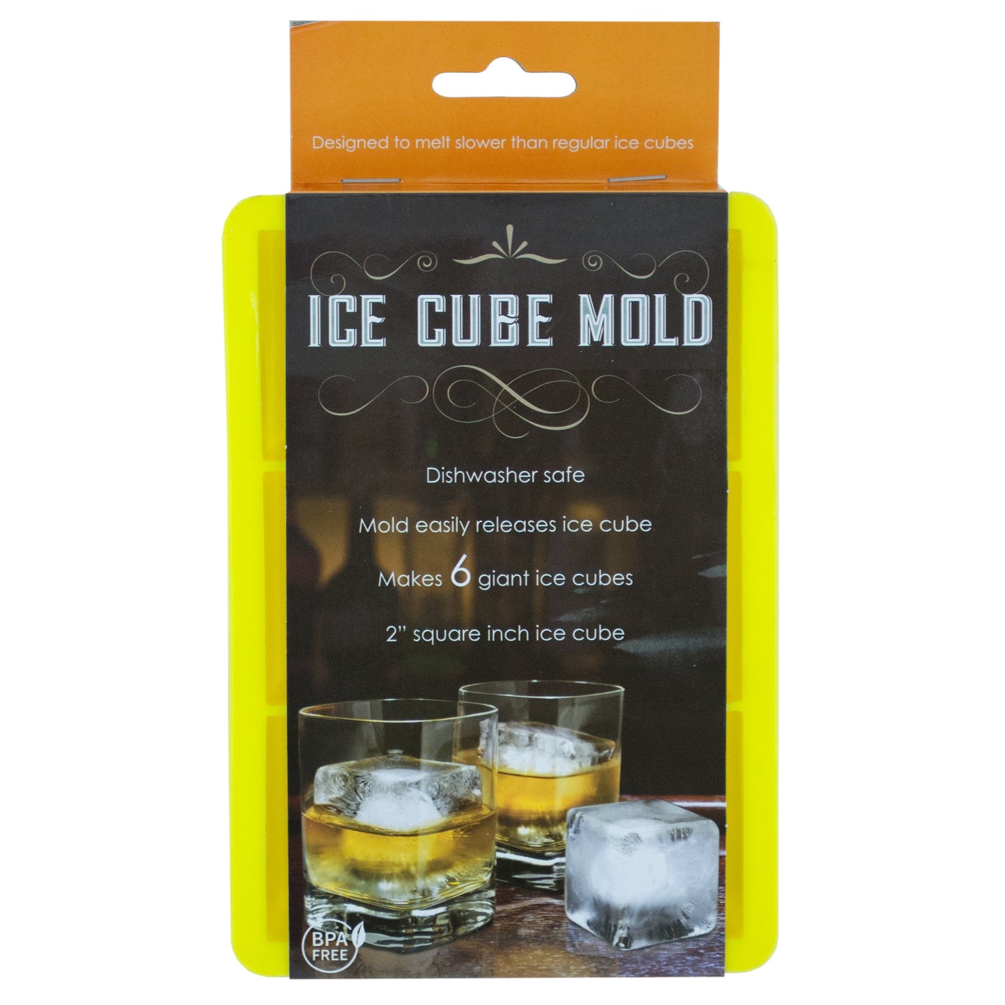 large silicone ice cube molds -- 9 per box