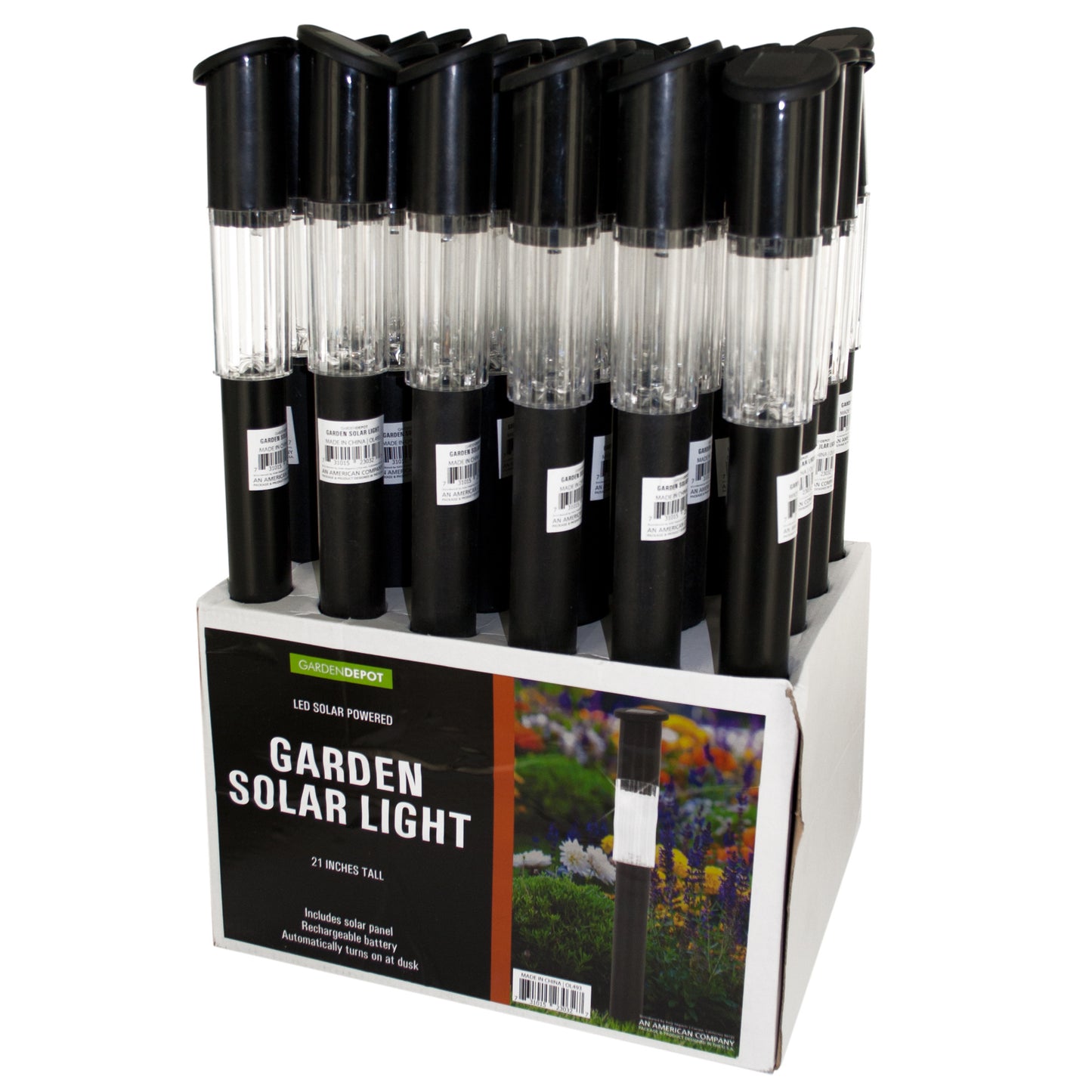 solar led garden light countertop display -- 10 per box