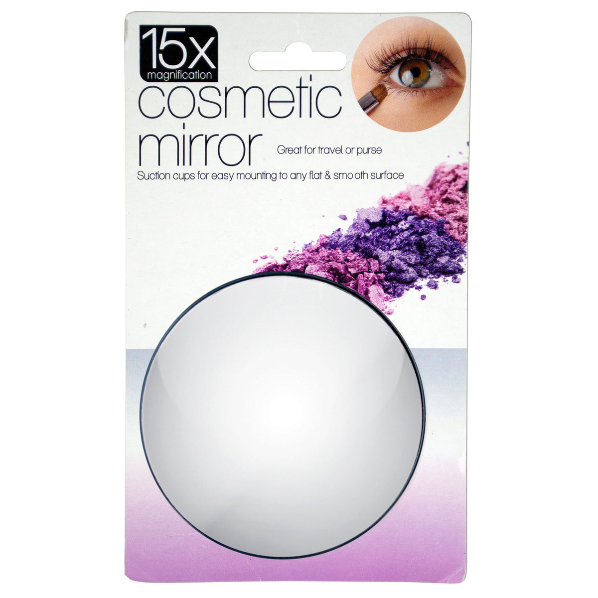 15x macro mirrors with suction cups -- 25 per box