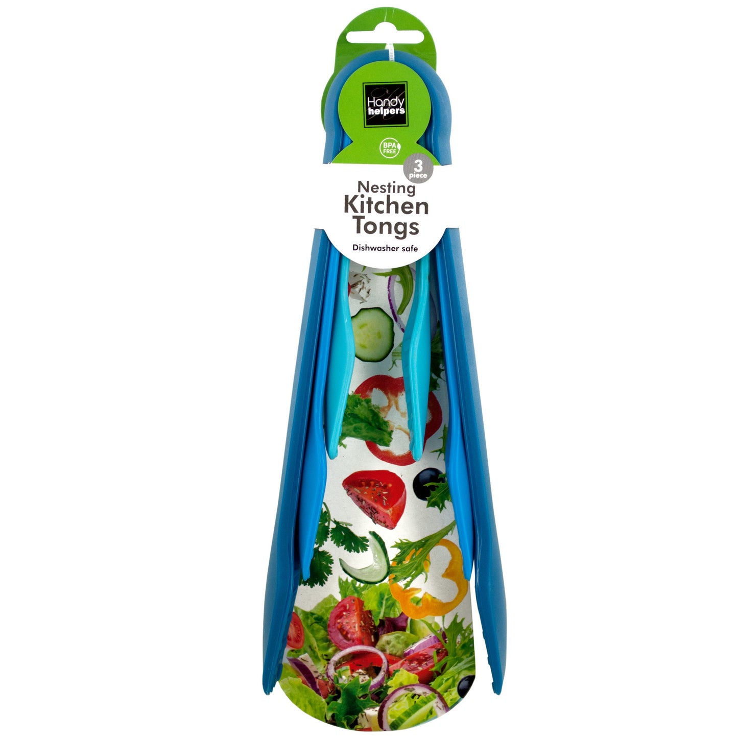 nesting tongs set - heat resistant - non-stick coating -- 24 per box