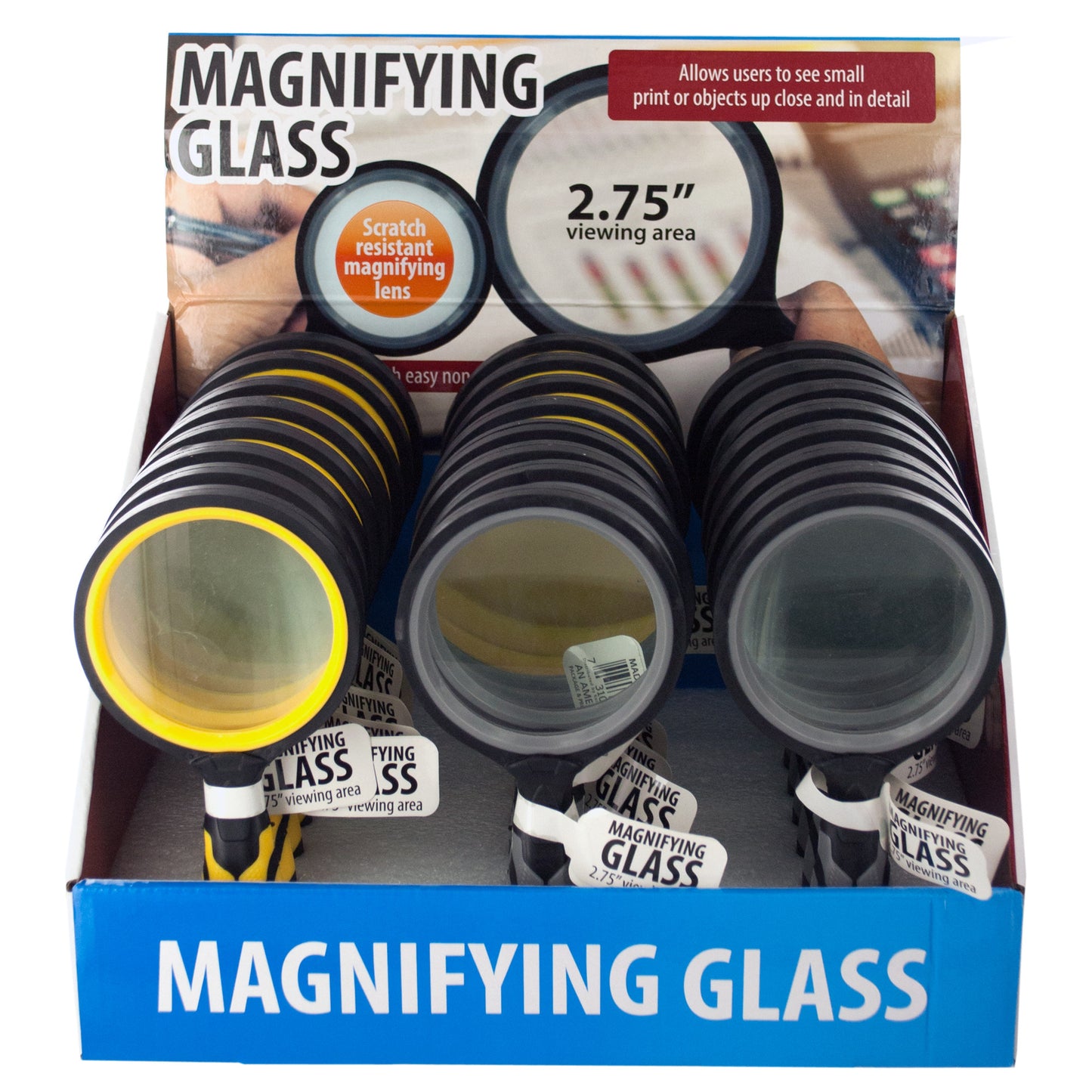 stationery magnifying glass countertop display - - -- 14 per box