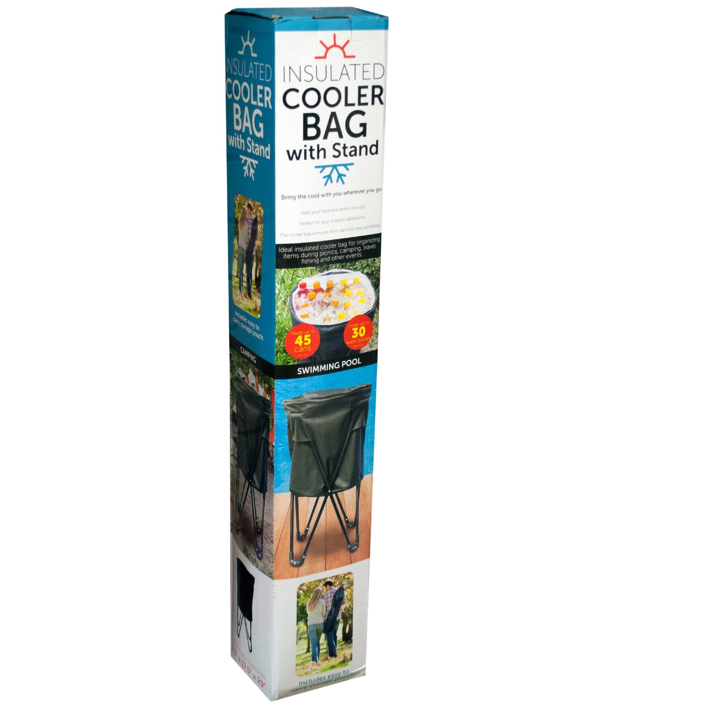 insulated cooler bag with stand -- 1 per box