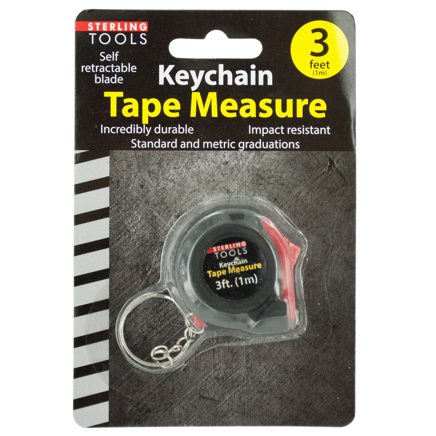 mini tape measure key chain - -- 48 per box