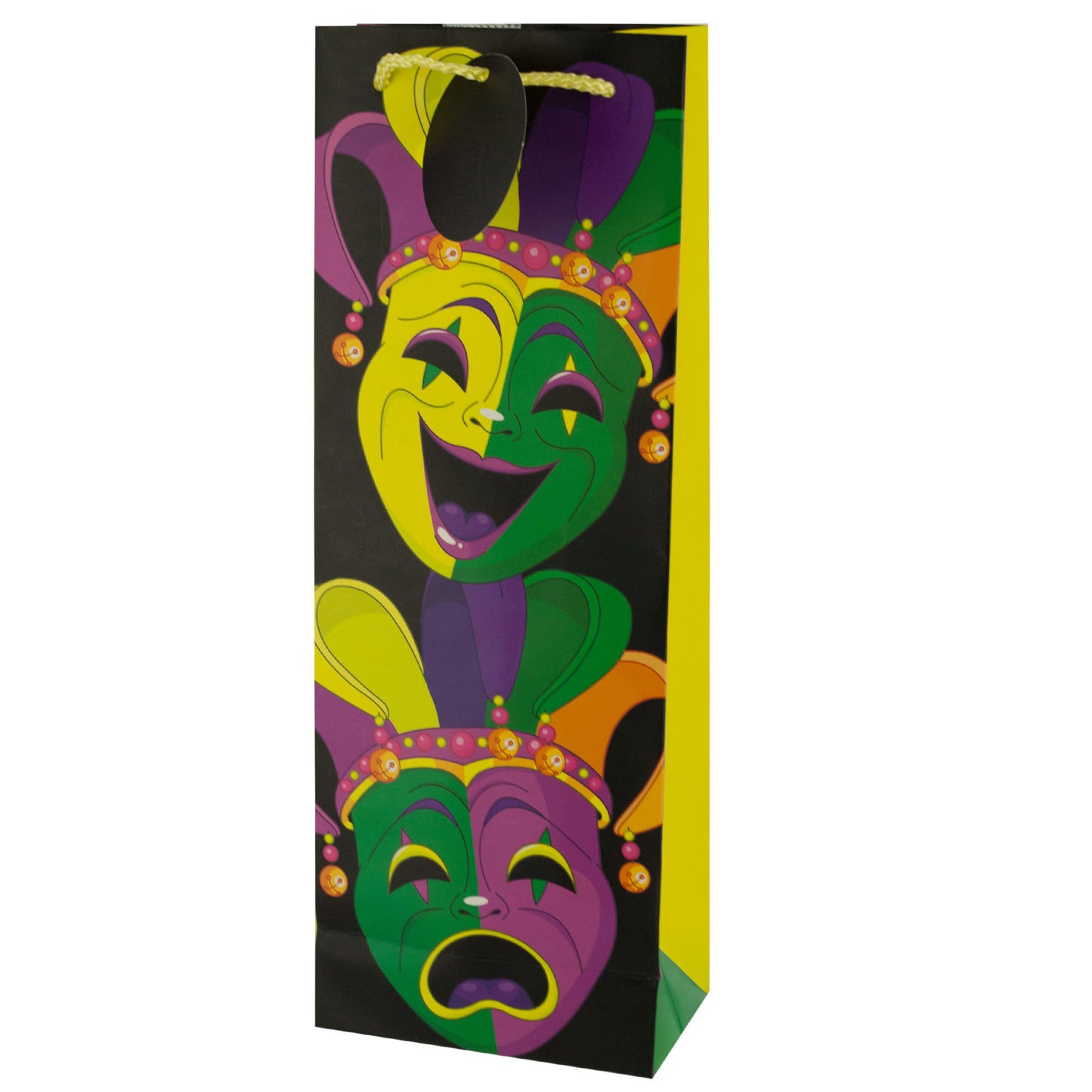 collins comedy tragedy bottle gift bags - small - -- 86 per box