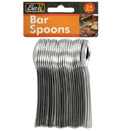 mini bar spoons -240 per case - stainless steel -- 28 per box