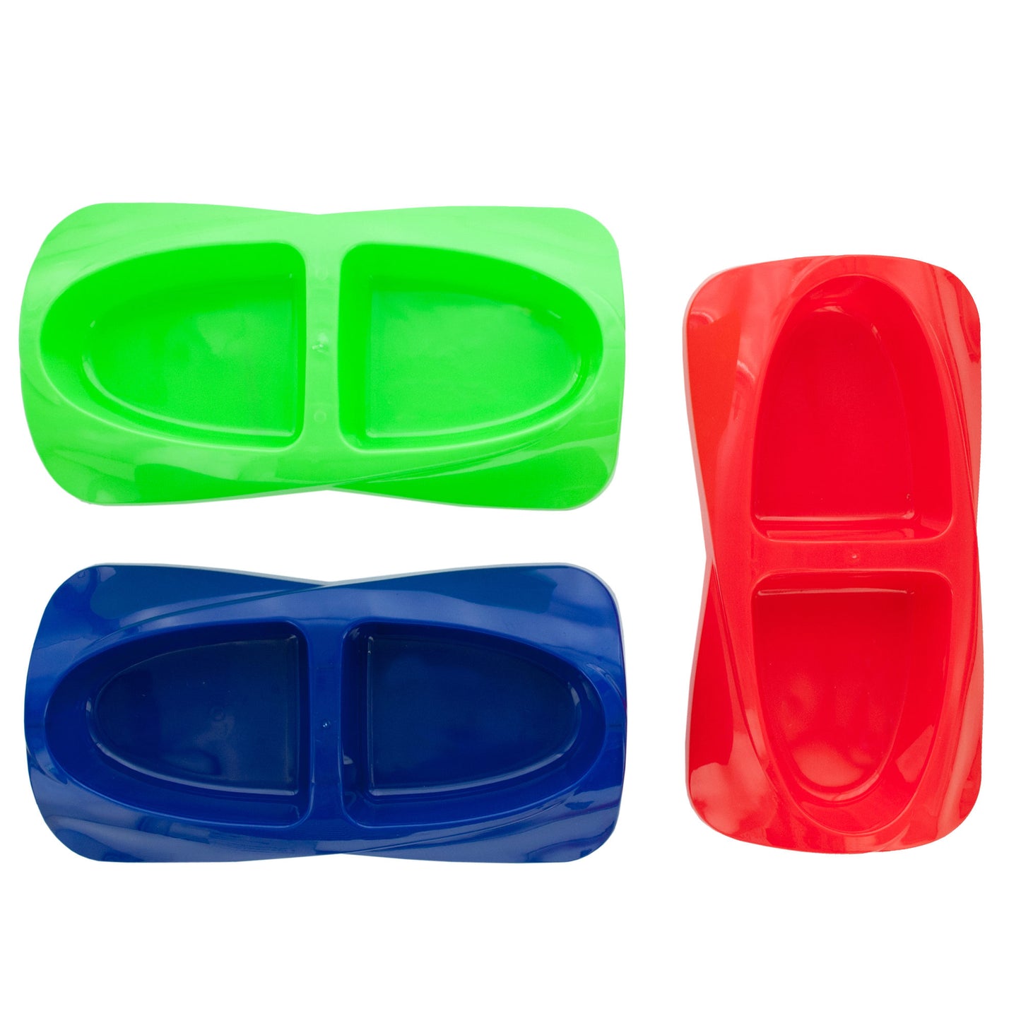 two-section cat bowls -- 48 per box