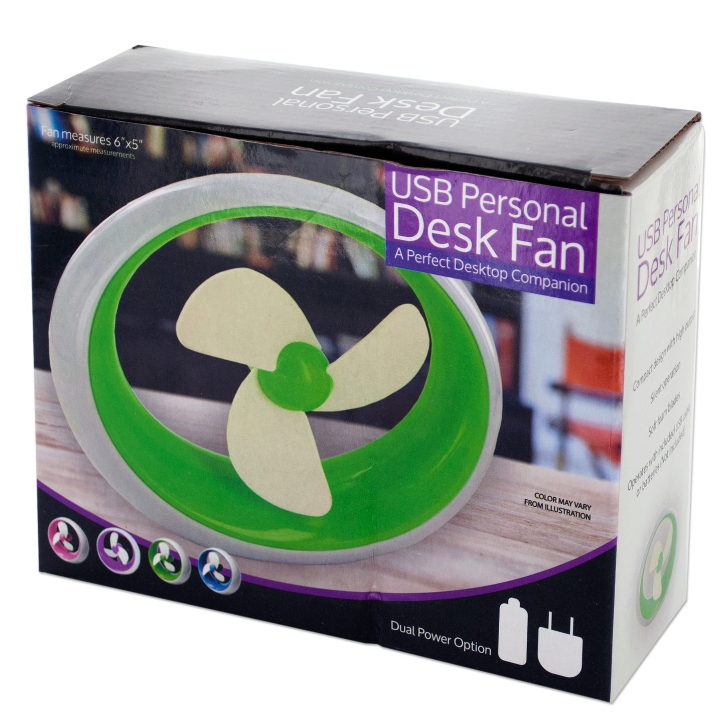usb personal desk fans - -- 6 per box