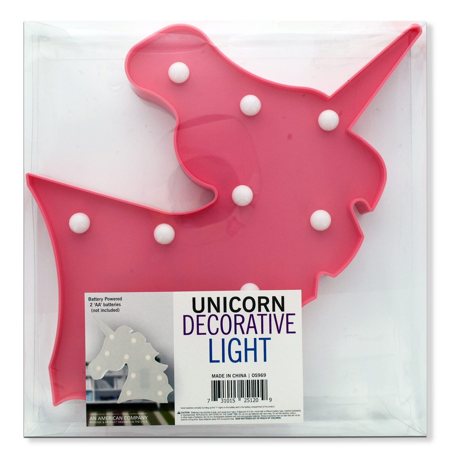 unicorn decorative light - -- 6 per box