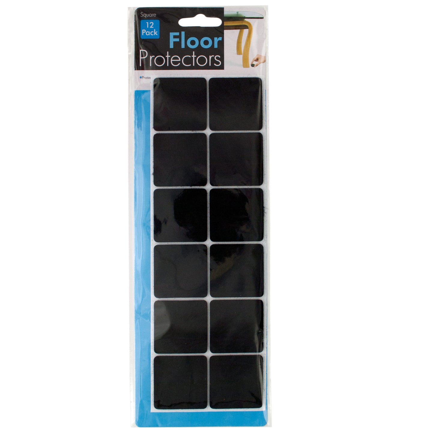 self-adhesive square floor protectors - bulk pack -- 38 per box