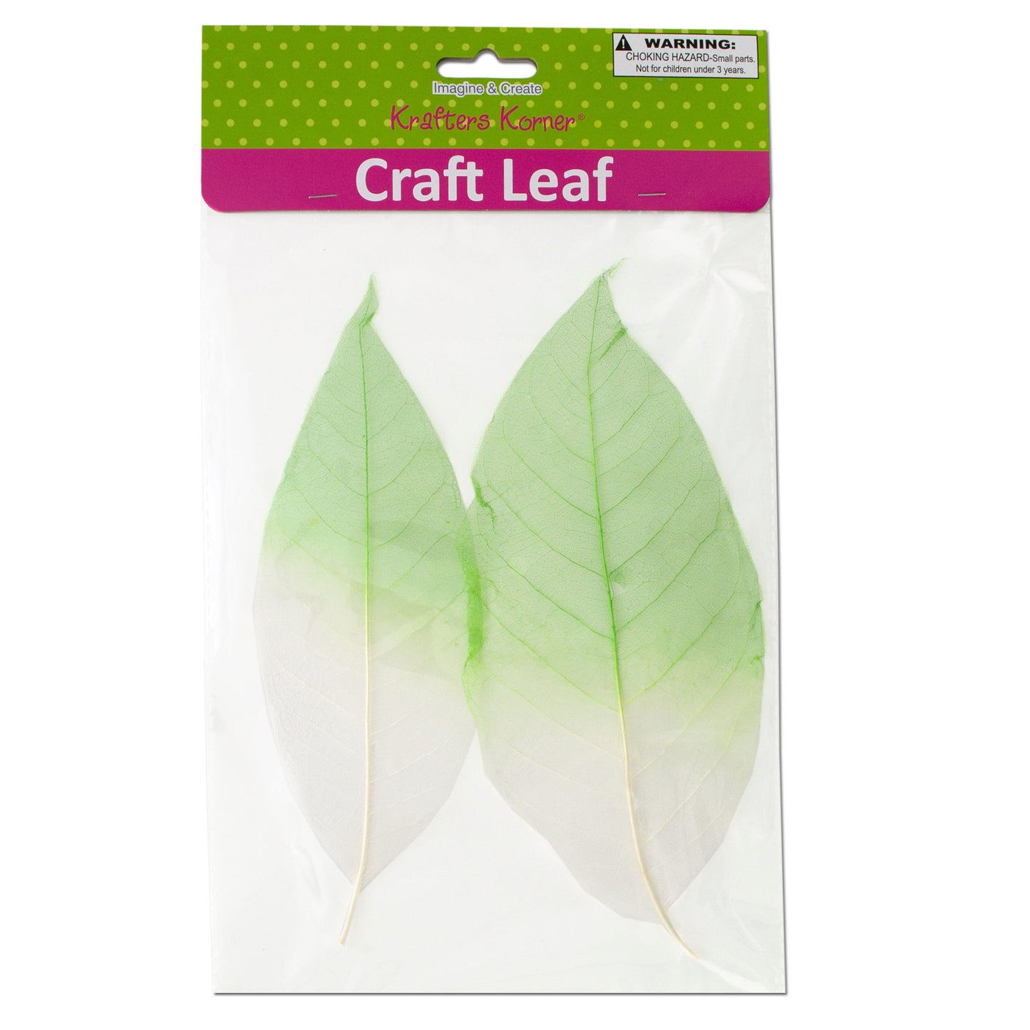 dyed natural craft leaves - -- 69 per box
