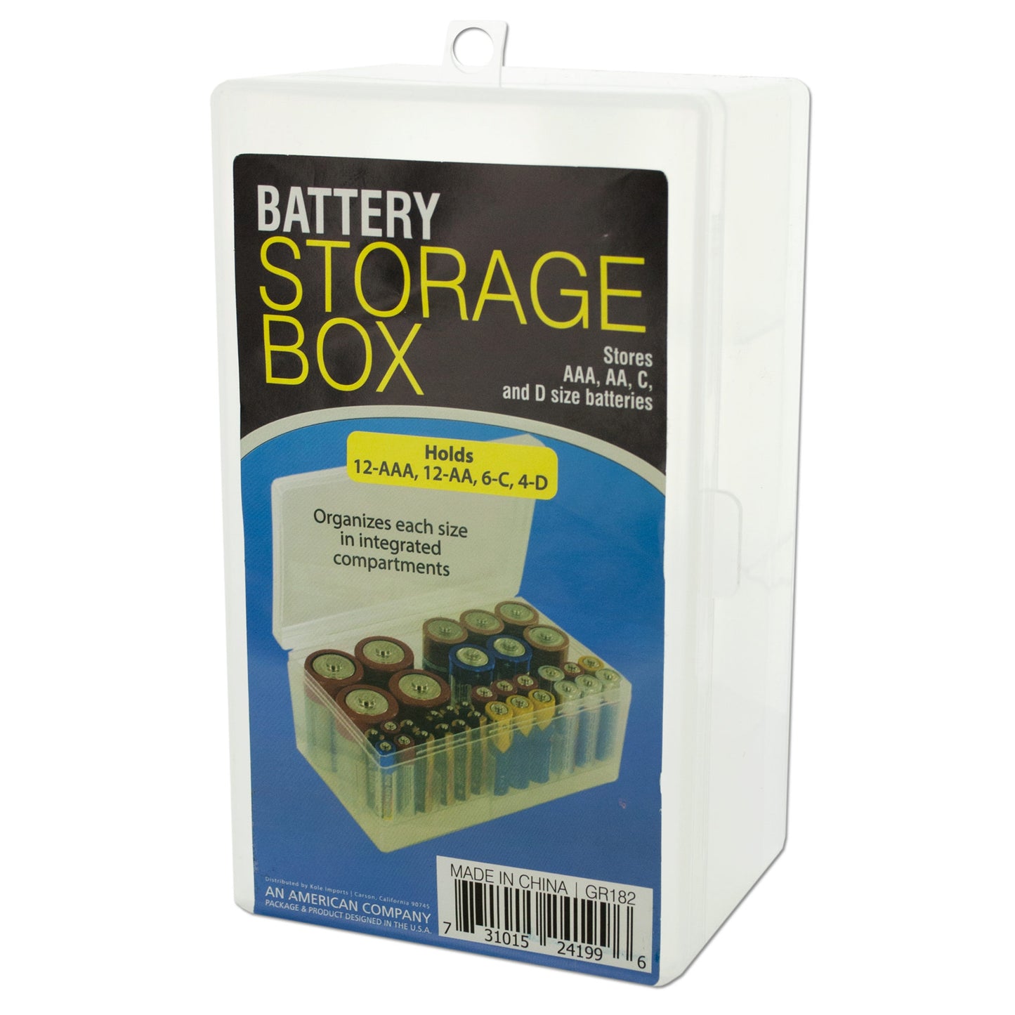 battery storage box - home and garden -- 18 per box