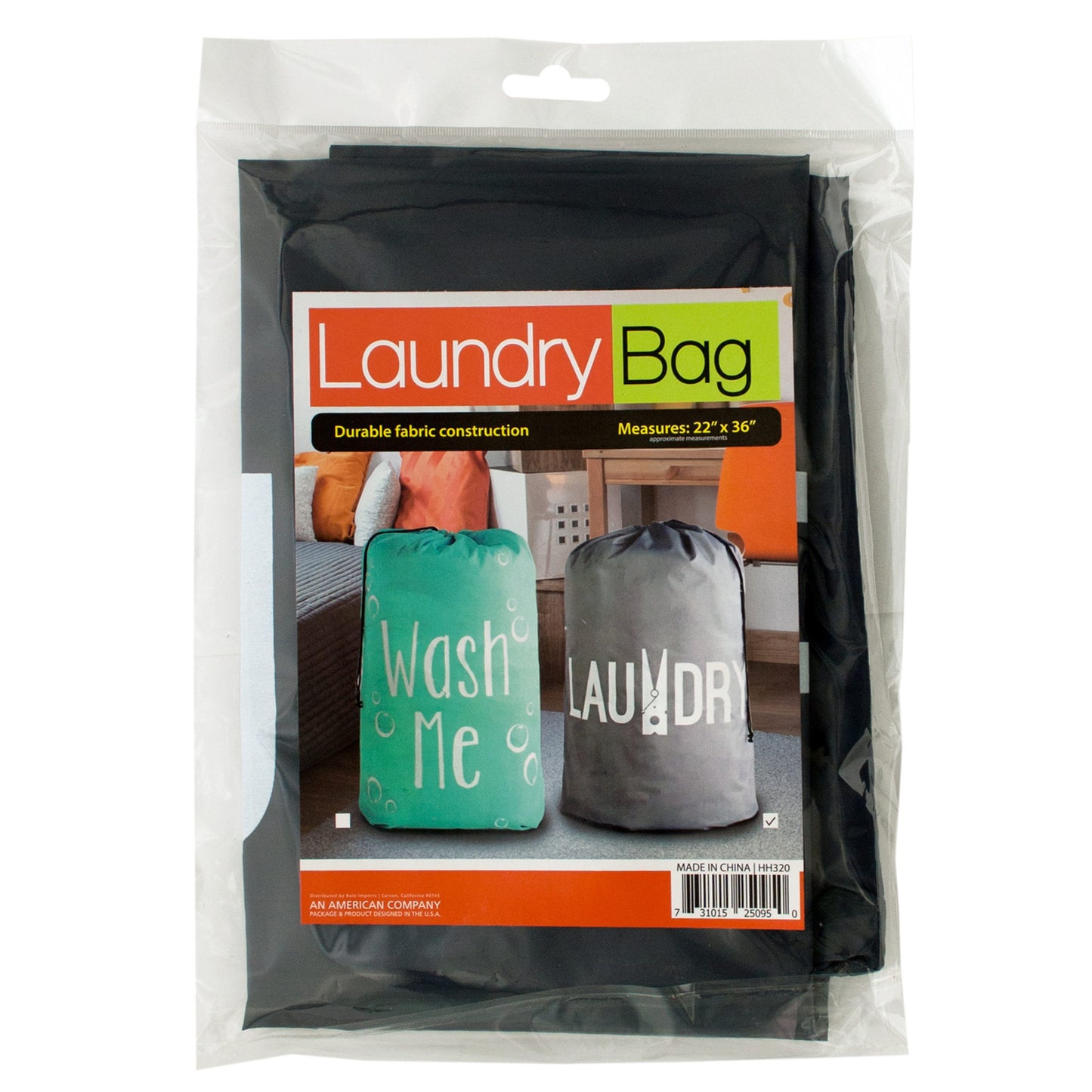 large printed drawstring laundry bags -- 10 per box