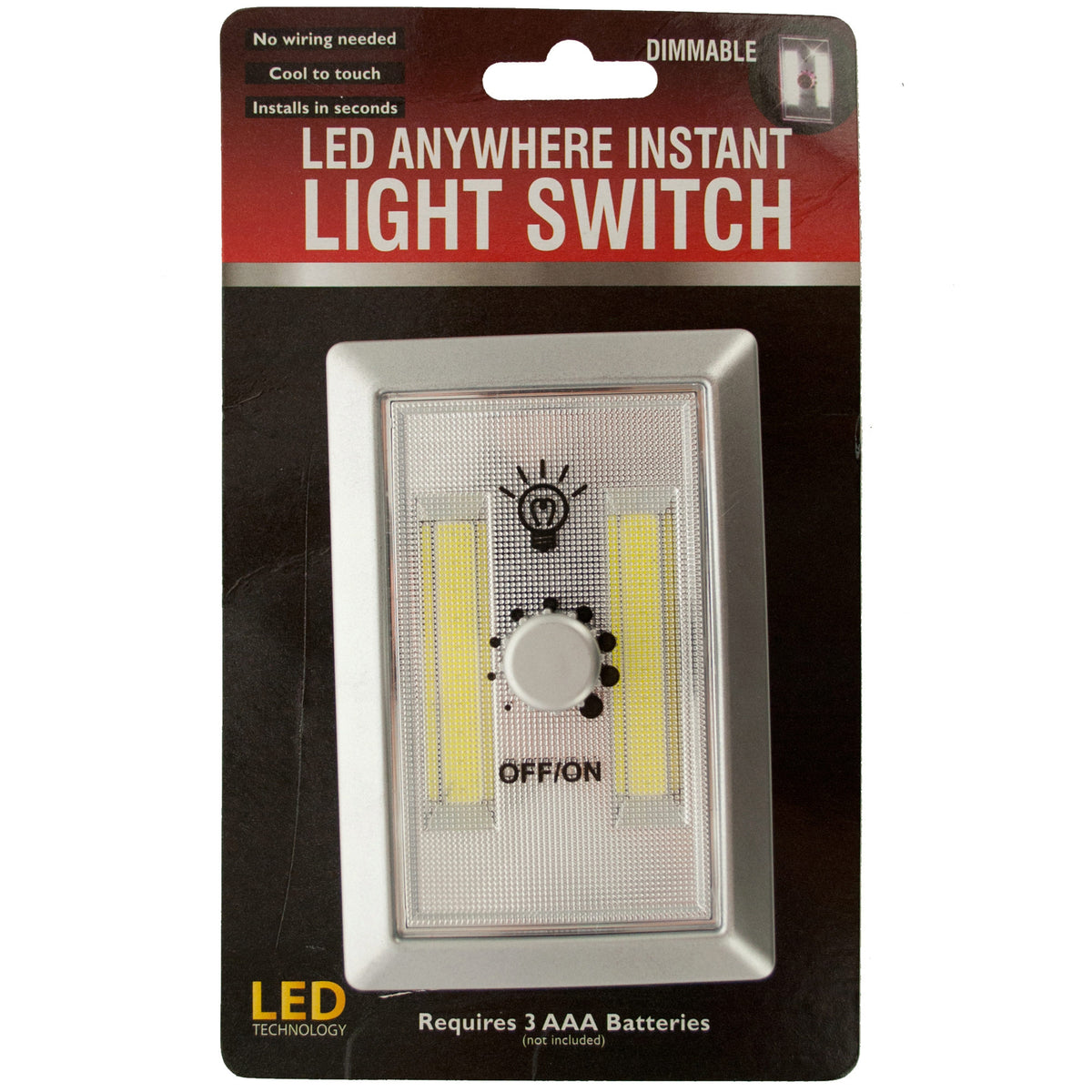 dimmable led anywhere light switches -- 9 per box