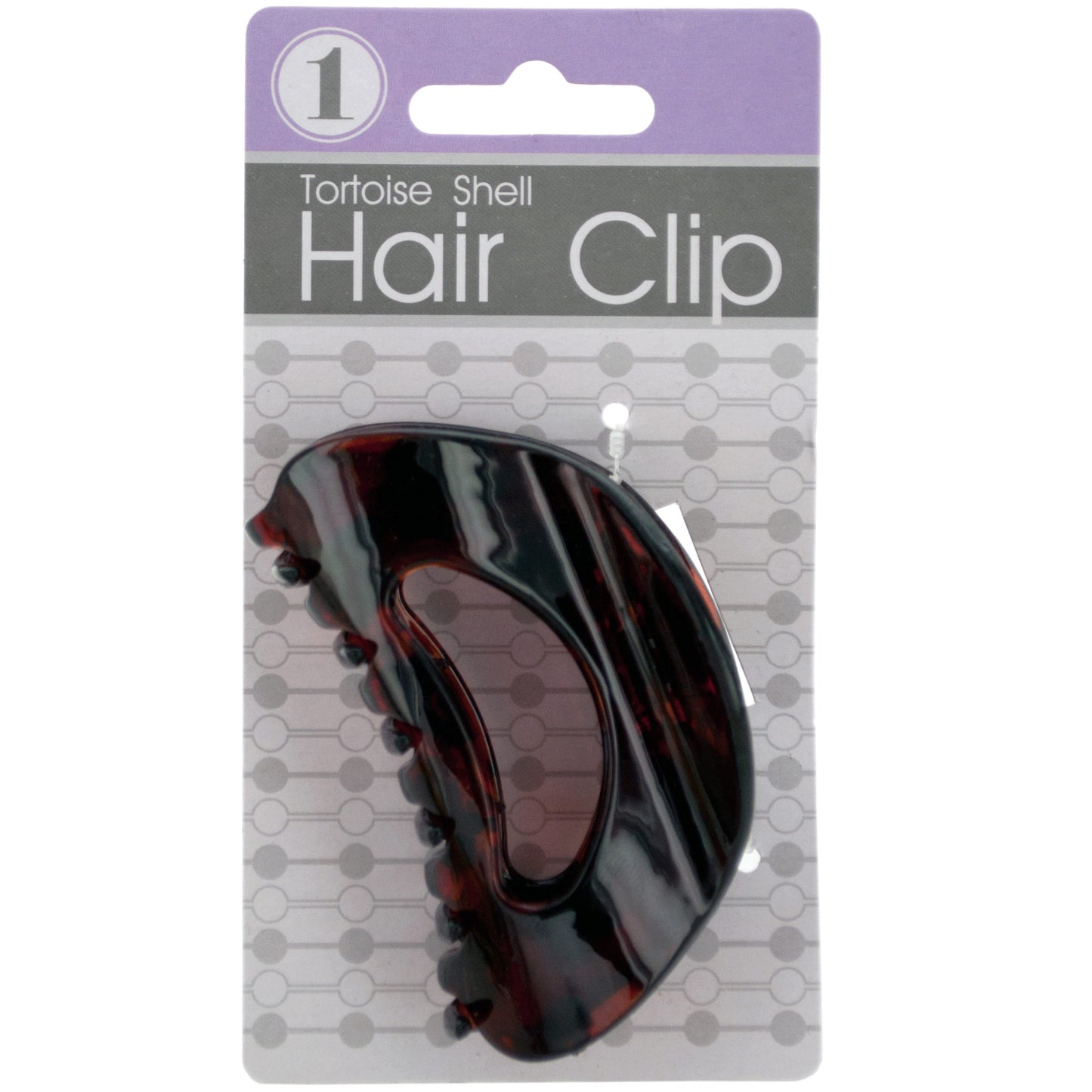 tortoise shell claw hair clips -- 36 per box