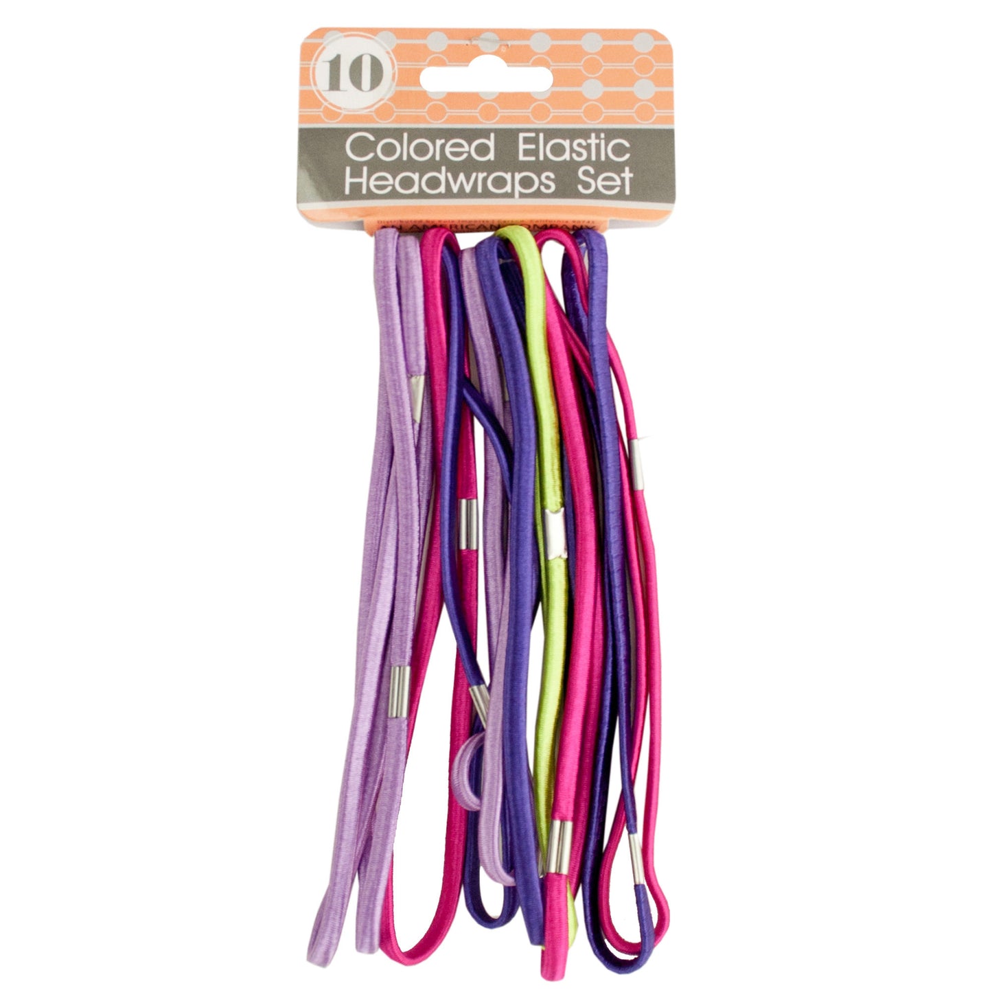colored elastic headwraps - set of 4 - - -- 31 per box