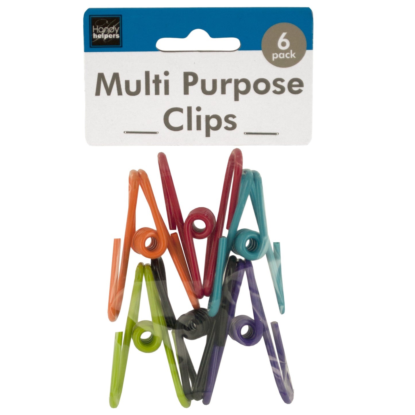 plastic coated multi-purpose clips - bulk -- 36 per box