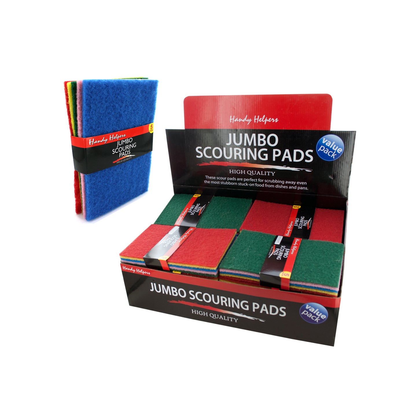 jumbo scouring pads countertop display -- 24 per box
