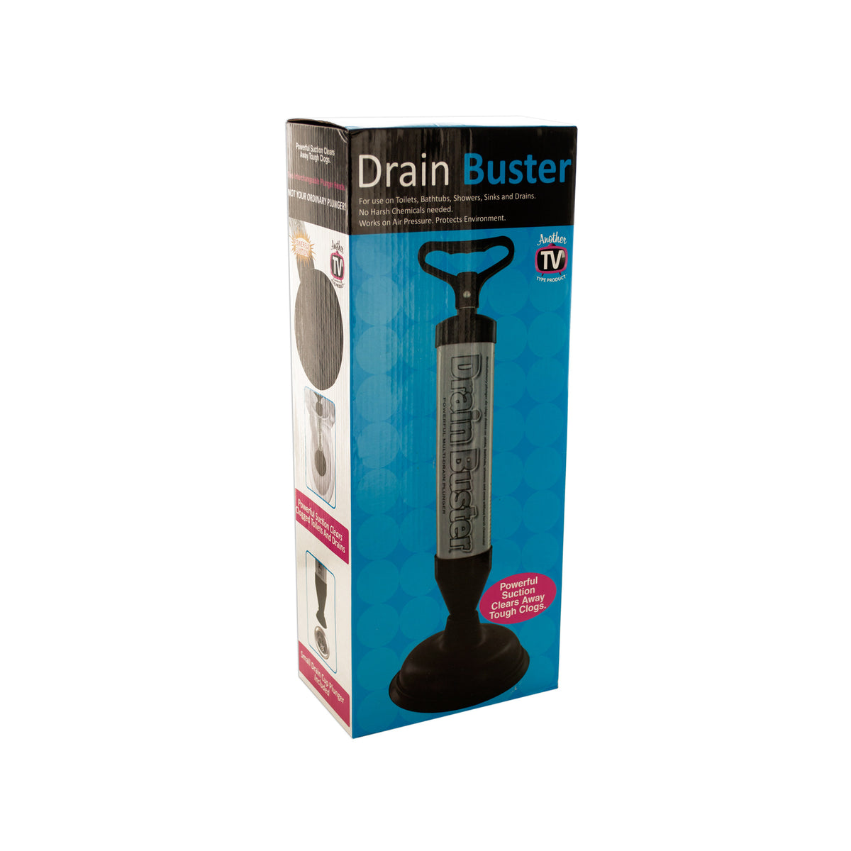 home and garden drain buster plunger -- 4 per box