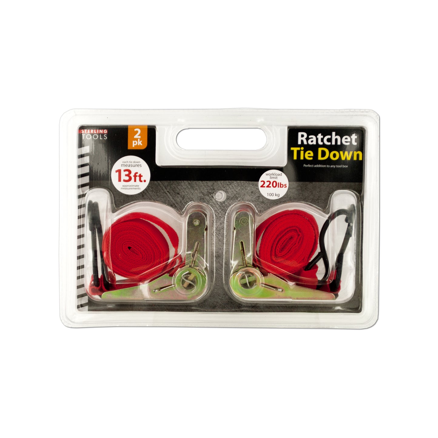 ratchet tie down set - bulk -- 6 per box