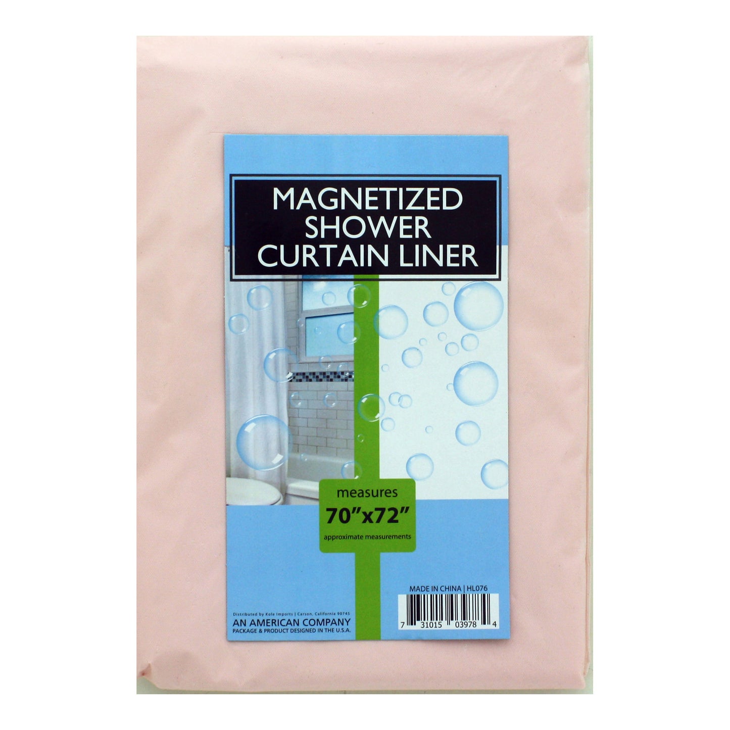 magnetized shower curtain liners - -- 17 per box