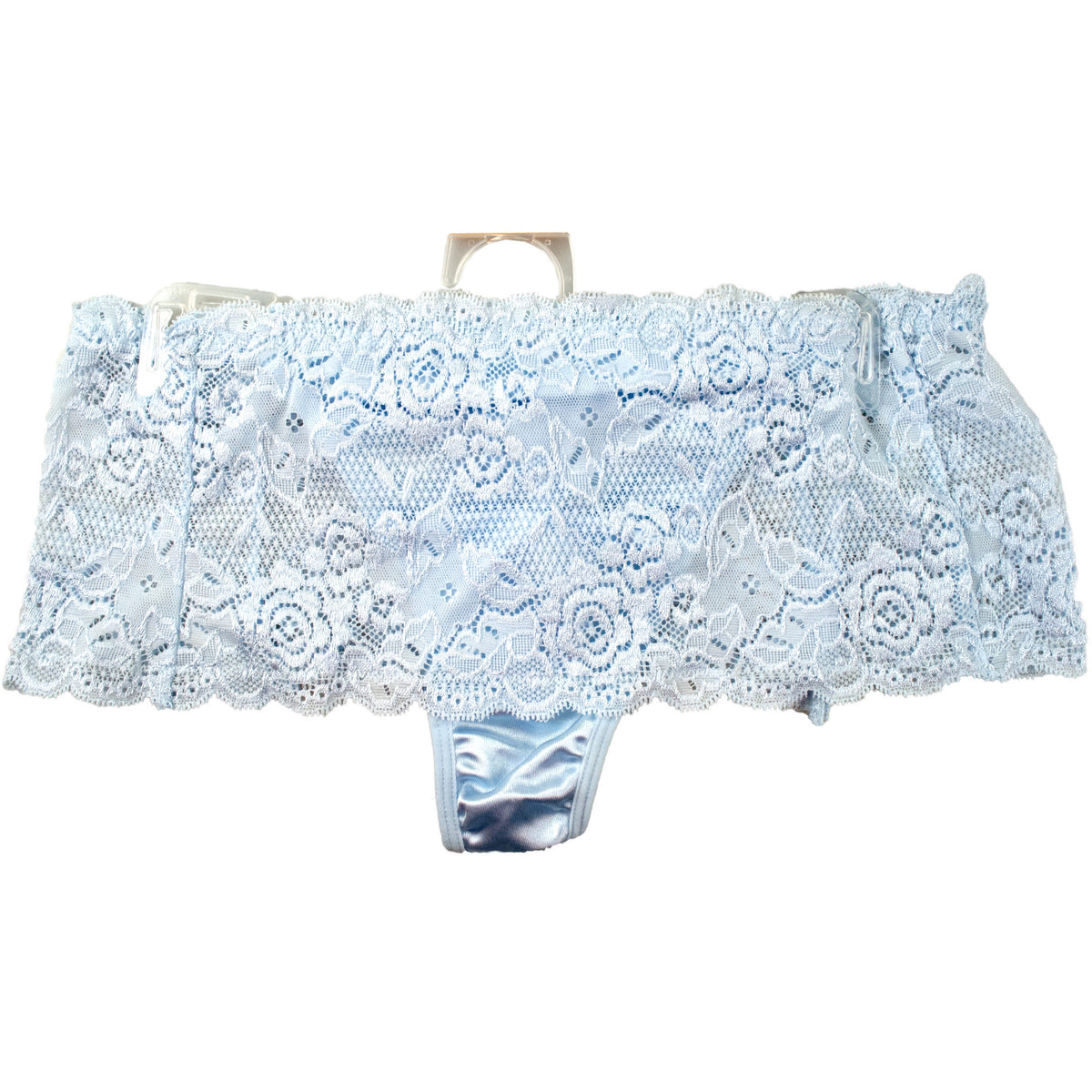 light blue lace thongs - stretch lace - -- 45 per box