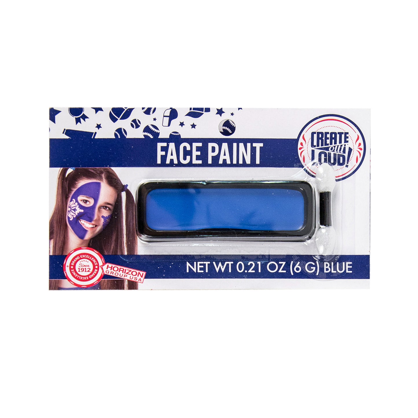 blue face paint - 144 pieces - -- 86 per box