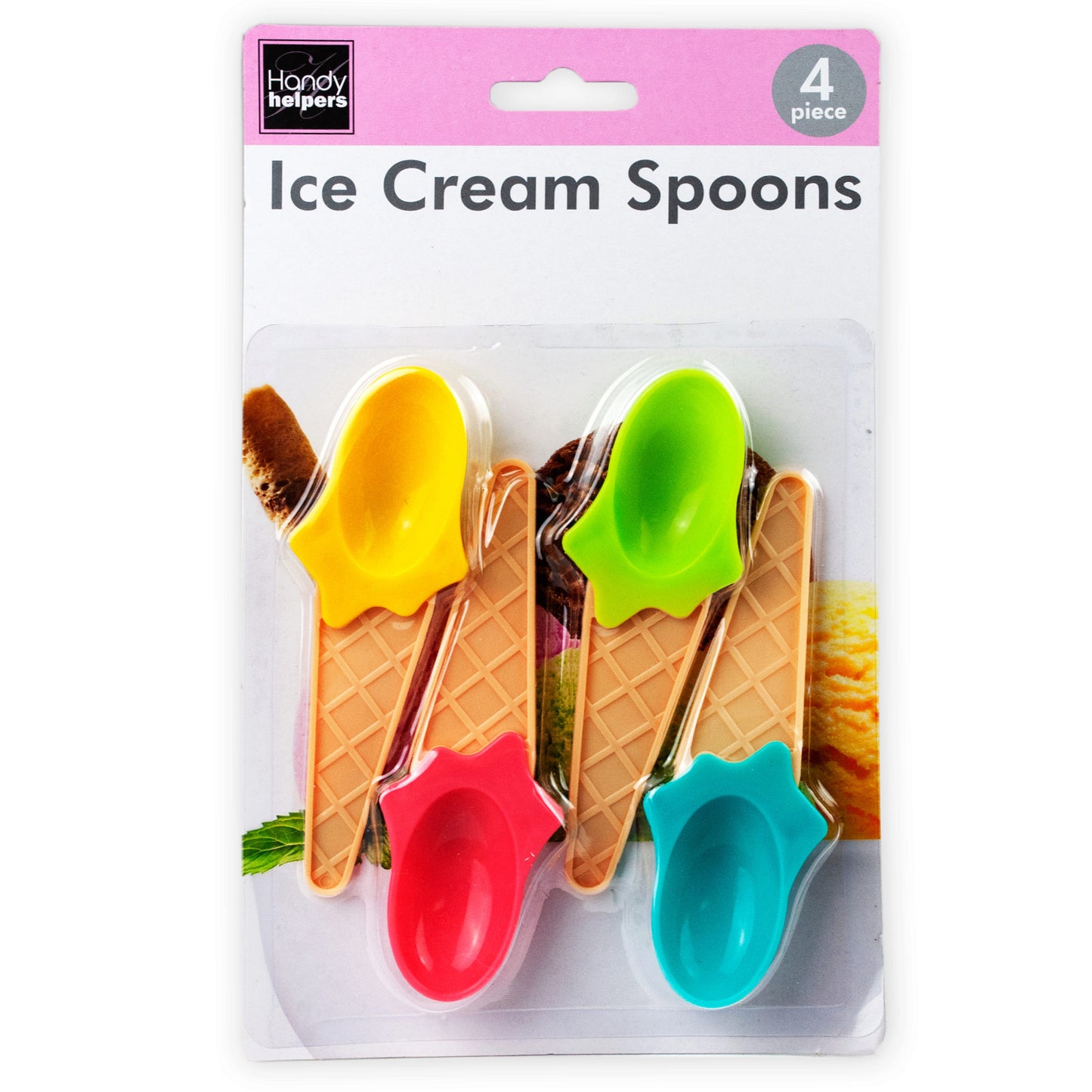 plastic ice cream spoons - bulk -- 27 per box