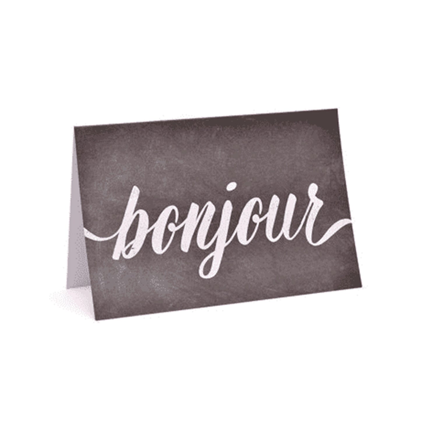 bonjour notecards and envelopes - 10 count -- 24 per case