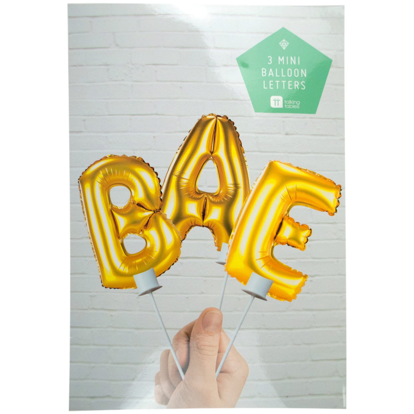 bae balloon cake topper - party supplies -- 56 per box