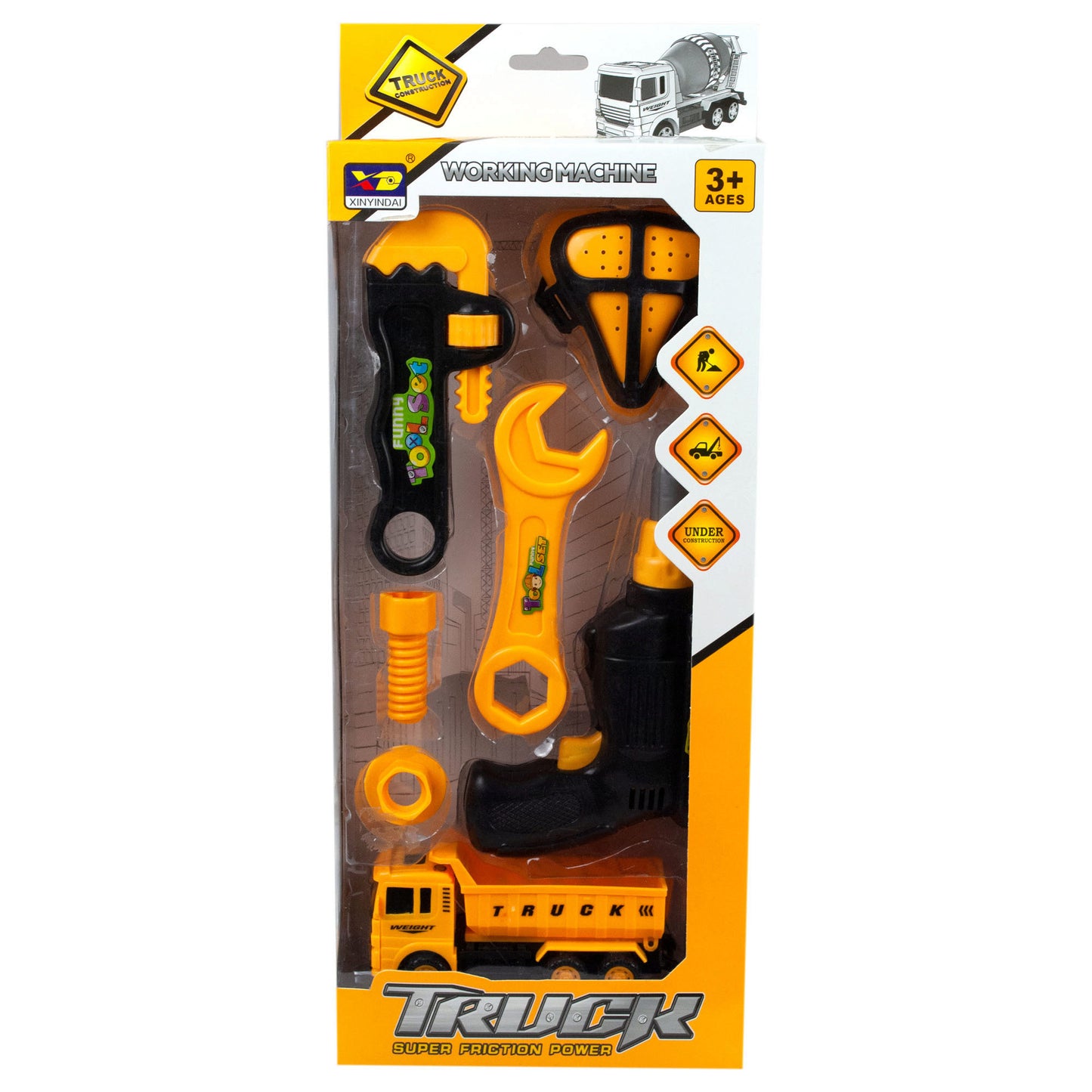 construction truck with accessories -- 5 per box