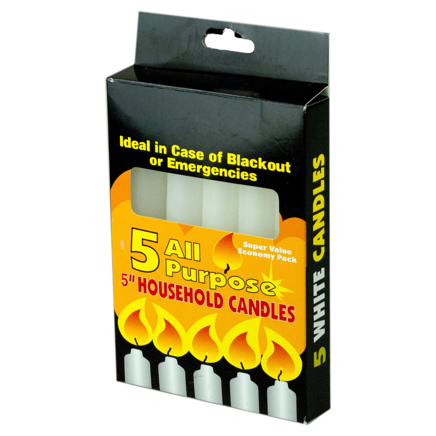 5 pack all-purpose candles - -- 40 per box