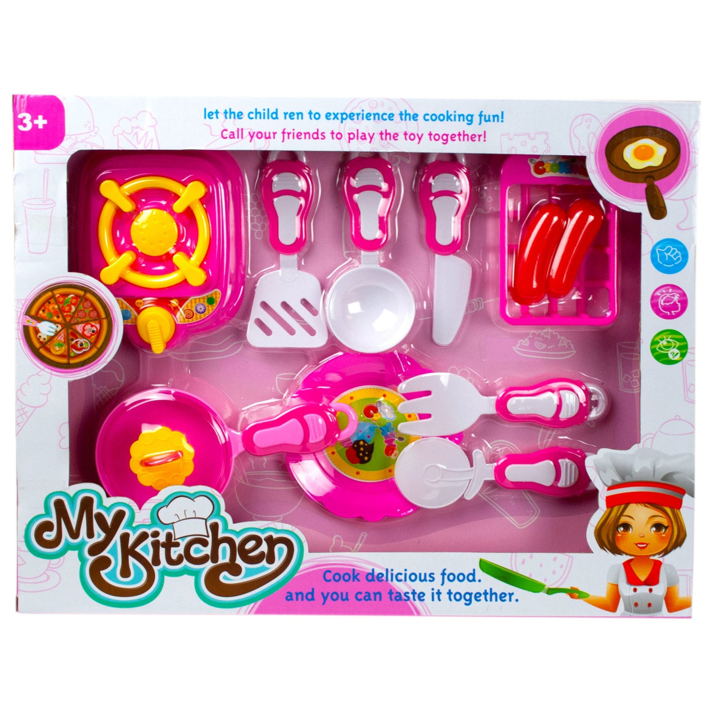 assorted stove top cooking play set -- 5 per box
