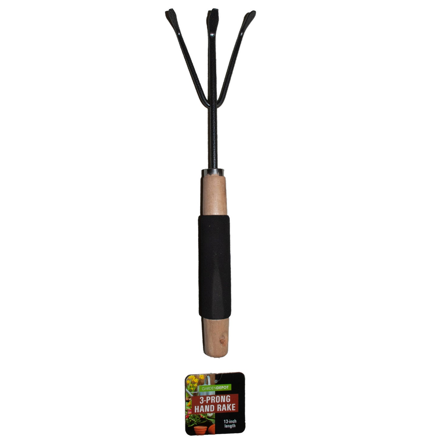 3 prong rakes with wooden handles - -- 17 per box
